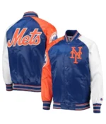 New York Mets Varsity Royal Satin Jacket