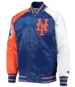 New York Mets Varsity Royal Satin Jackets