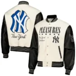 New York Yankees Pleasures Full-snap Varsity Jacket