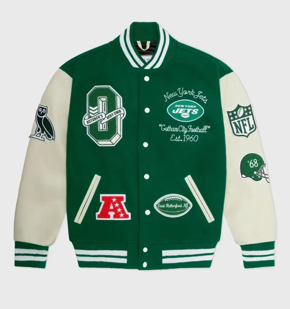 OVO x NFL New York Jets Varsity Jacket