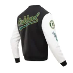 Oakland Athletics Classic White Bomber Wool Varsity Jackets