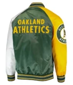 Oakland Athletics Reliever Satin Varsity Jackets