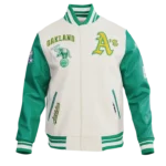 Oakland Athletics Retro Classic Rib Wool Varsity Jacket