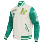 Oakland Athletics Retro Classic Rib Wool Varsity Jackets