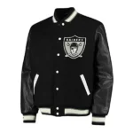 Oakland Raiders Black Letterman Varsity Jackets