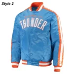 Oklahoma City Thunder Orange and Blue Starter Jackets