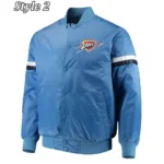 Oklahoma City Thunder Pick Varsity Satin Jacket