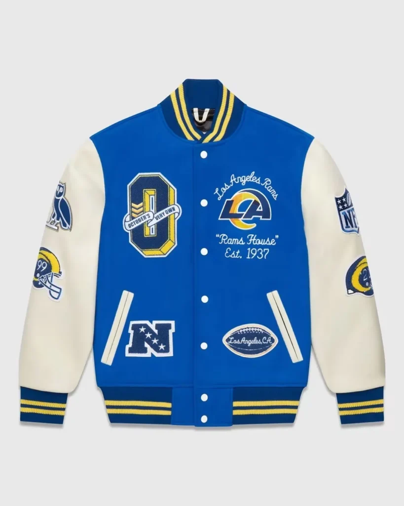 Ovo X Nfl Los Angeles Rams Varsity Jacket