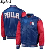 Philadelphia 76ers Renegade Full-Snap Jackets