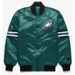 Philadelphia Eagles Button Down Green Starter Jacket