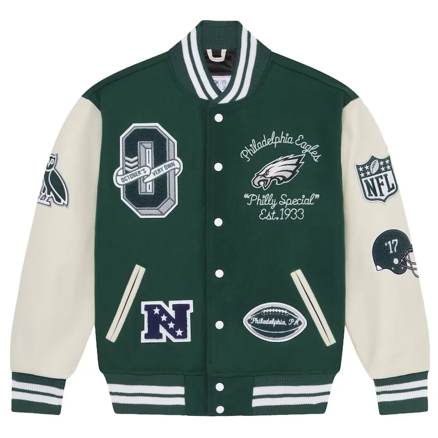 Philadelphia Eagles OVO Letterman Varsity Jacket