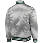 Philadelphia Eagles Sliver Satin Varsity Jackets