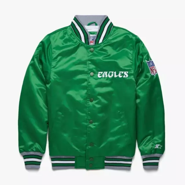 Philadelphia Eagles Starter Green Satin Jacket