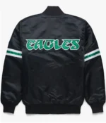 Philadelphia Eagles Striped Starter Satin Jacket2