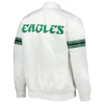 Philadelphia Eagles Striped Starter Satin Jacket6