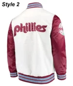 Philadelphia Phillies Bomber Satin Jacket5