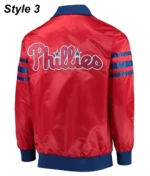 Philadelphia Phillies Bomber Satin Jacket6