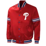 Philadelphia Phillies Midfield Varsity Satin Jacket