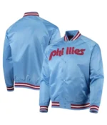 Philadelphia Phillies Satin Raglan Full-Snap Jacket6