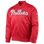 Philadelphia Phillies Wordmark Satin Full-Snap Jackets