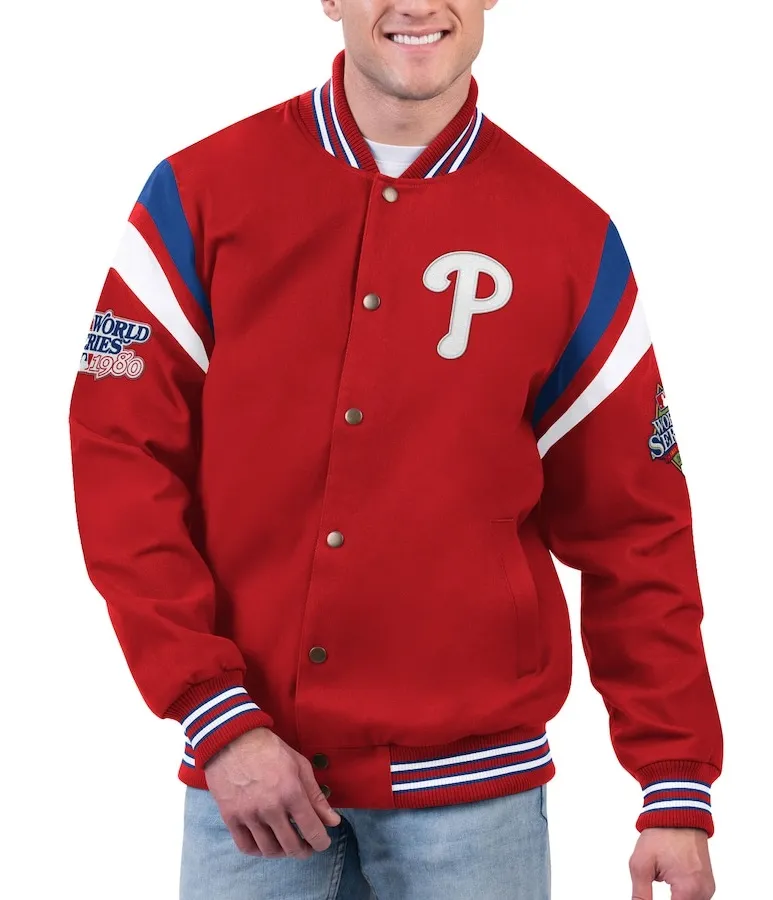 Philadelphia Phillies World Series Champions Full-Snap Jacket