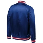 Philadelphia Sixers 76ers Bomber Classics Raglan Satin Full-Snap Jackets