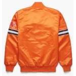 Pick and Roll Denver Broncos Orange Satin Jackets