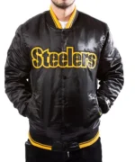 Pittsburgh Steelers Black Starter Jacket