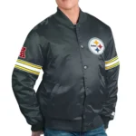 Pittsburgh Steelers Pick and Roll Satin Jacket3