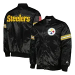 Pittsburgh Steelers Pick and Roll Satin Jacket6