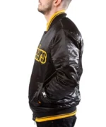 Pittsburgh Steelers Starter Bomber Satin Black Jacket