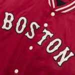 Red Boston Red Sox Cooperstown Varsity Full-Snap Satin Jacket