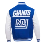 Retro Classic New York Giants Bomber Blue Wool Varsity Jackets