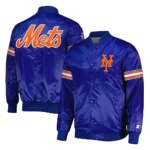 Royal Blue Pick & Roll New York Mets Starter Satin Full-Snap Jacket