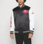 SF 49ers Nfl Faithful & The Bay Black Satin Jackets