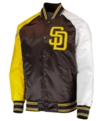 San Diego Padres Raglan Reliever Varsity Jacket