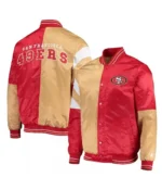 San Francisco 49ers 85 George Kittle Satin Jacket