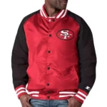 San Francisco 49ers Black And Red Varsity Jackets