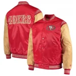 San Francisco 49ers Enforcer Scarlet And Gold Varsity Jackets