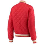 San Francisco 49ers G-iii Sports By Carl Banks Womens Quilted Bomber Jacket