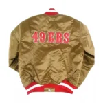 San Francisco 49ers Gold Starter Satin Jacket2