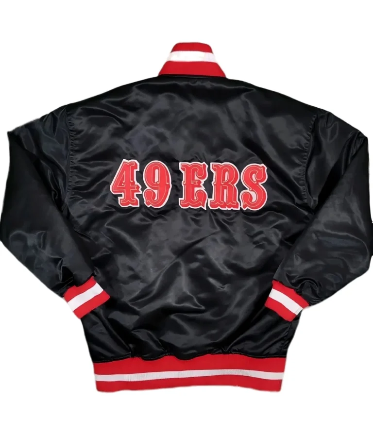 San Francisco 49ers Gold Starter Satin Jacket5