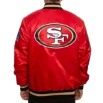 San Francisco 49ers Holiday Season Satin Varsity Jackets