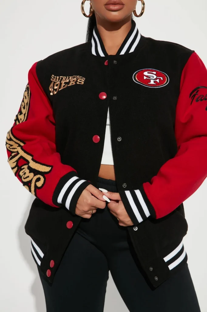 San Francisco 49ers Letterman Womens Jacket