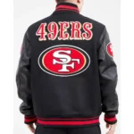 San Francisco 49ers Mashup Black Wool Varsity Jackets