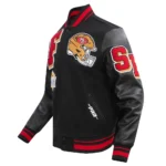 San Francisco 49ers Mashup Rib Wool Varsity Jackets