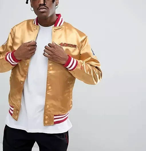 San Francisco 49ers New Era Nfl Gold Bomber Jacket