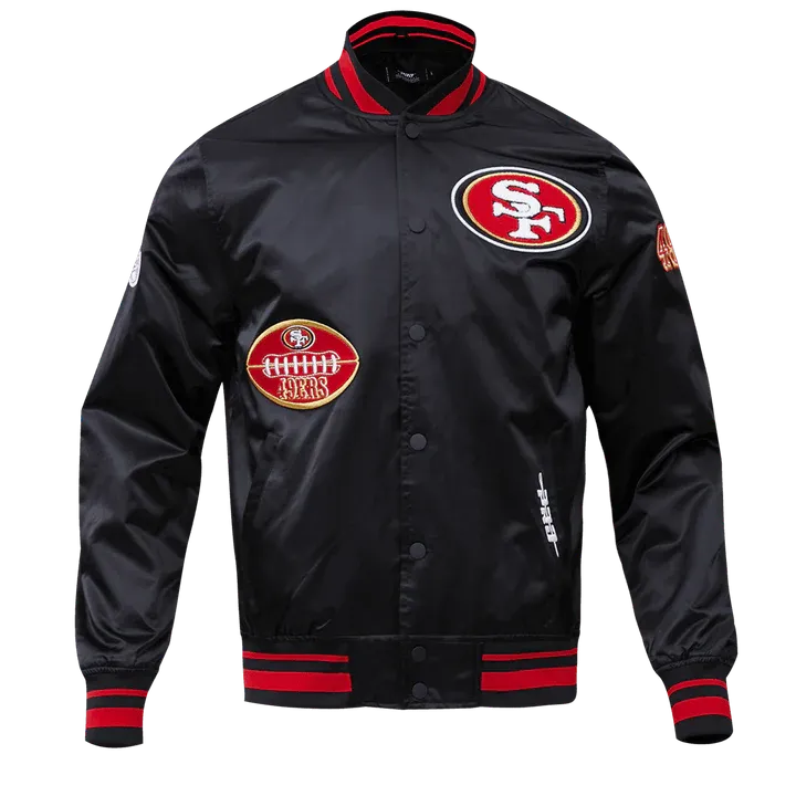 San Francisco 49ers Old English Satin Jacket