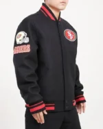 San Francisco 49ers Old English Wool Varsity Jackets