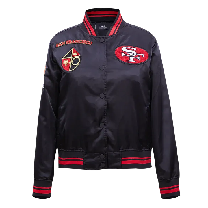 San Francisco 49ers Retro Classic Rib Satin Jacket